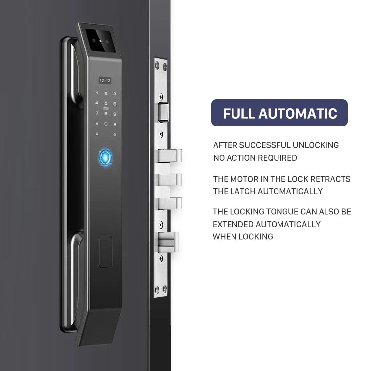 Factory Price Tuya APP Smart Locks with Video Talking 3D Face Recognition Security Camera Fingerprint Digital Door Locks
