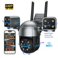 6MP Hopeway Color Night Vision 3 Lens Wireless WiFi Video CCTV PTZ Outdoor WiFi Security Camera