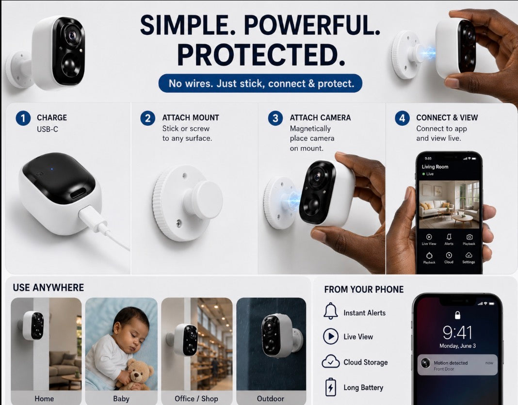 Magnetic Wireless Camera