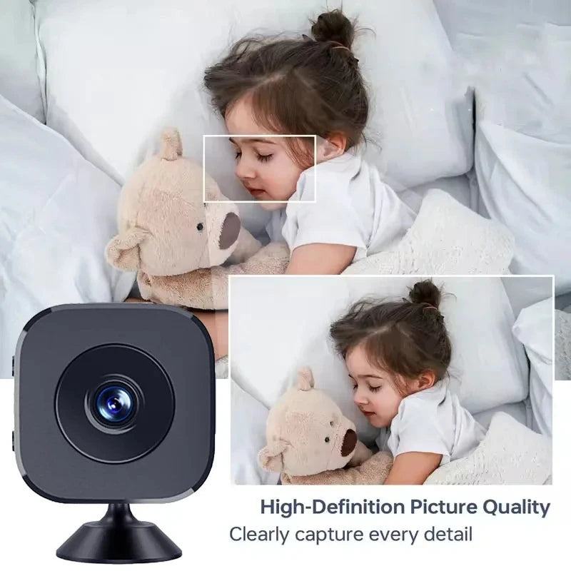 Security Camera 4K Mini Full Color Night Vision High Definition WiFi Monitor Waterproof Motion Detect Surveillance Smart
