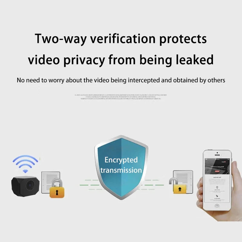 4K HD WiFi Security Camera for Home Mini Smart Indoor IP Surveillance with APP Remote Monitoring Portable Design 2026