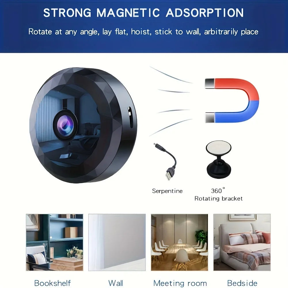Wireless WiFi Security Camera 1080P HD Night Vision Motion Detection Rechargeable Battery Easy Mount App Control Home Security